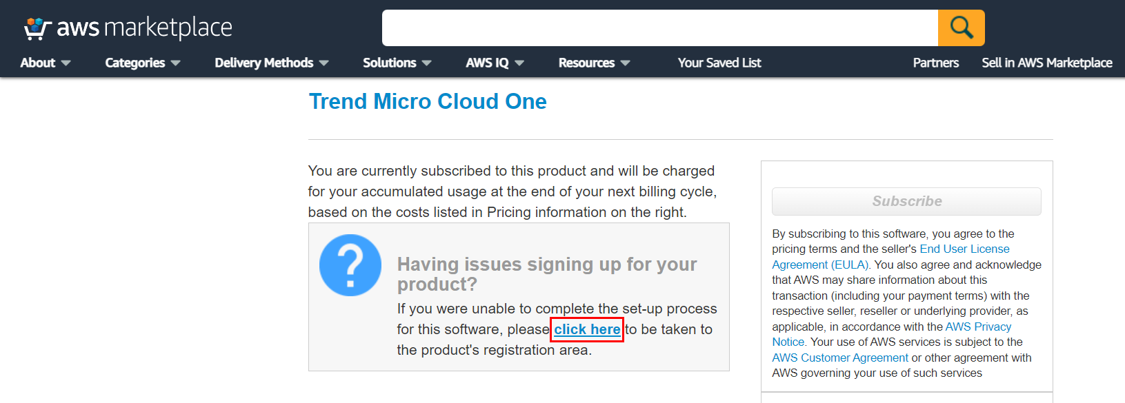 Image showing having issues signing up for your product?