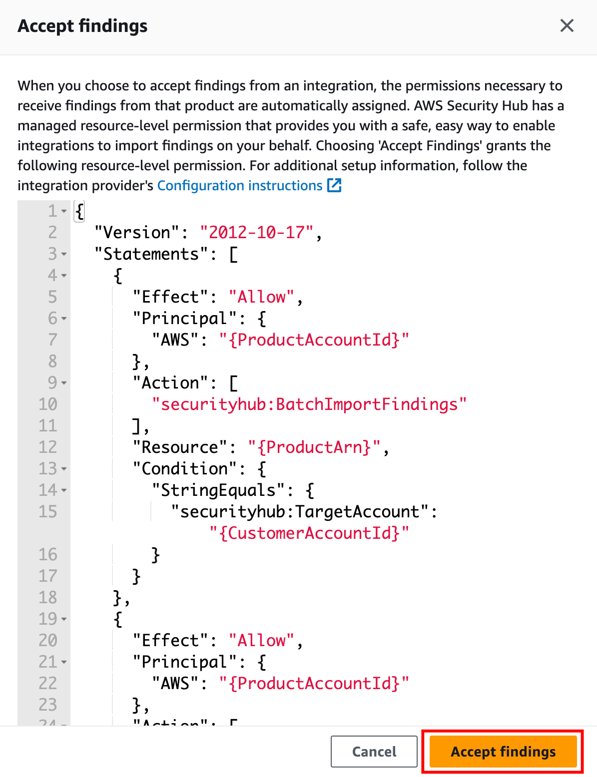 AWS Security Hubの確認画面